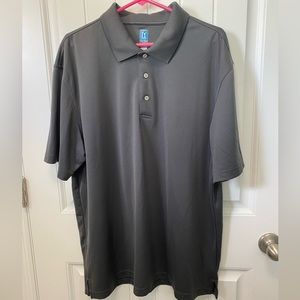 PGA Tour Airflux Polo Shirt. Gray. Size XXL. Short sleeve with logo.